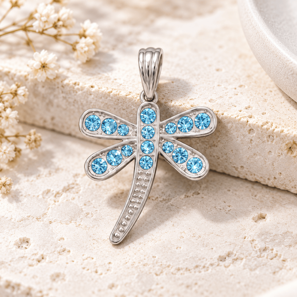 Swarovski Crystal Dragonfly Pendant