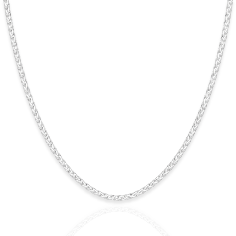 925 Sterling Silver French Wheat Chain Necklace - 1.8mm