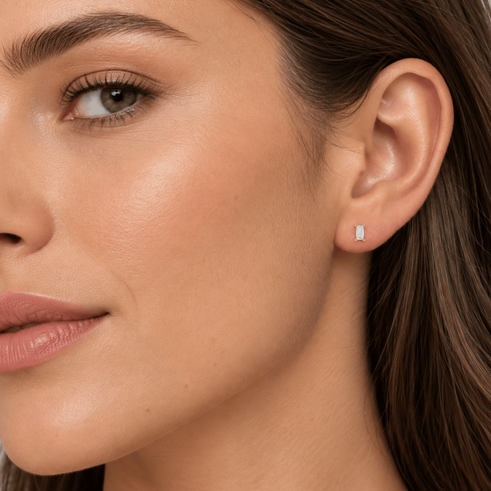 Baguette CZ Earrings