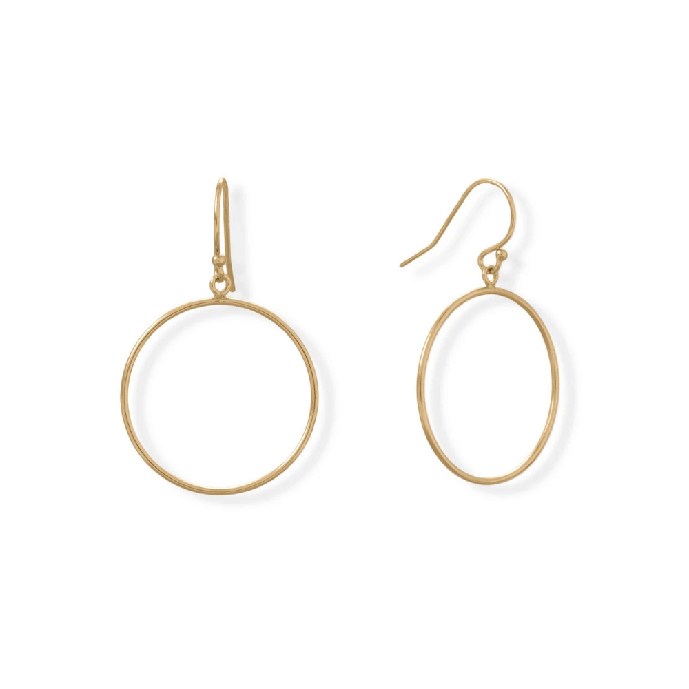 14/20 Gold Filled 25mm Circle Earrings