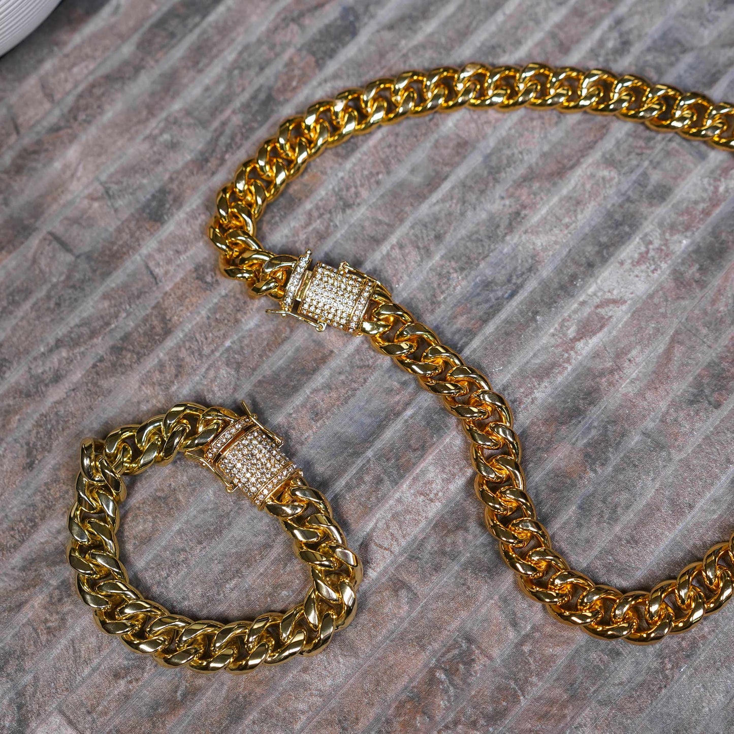 Miami Cuban Link Chain & Bracelet - 14mm