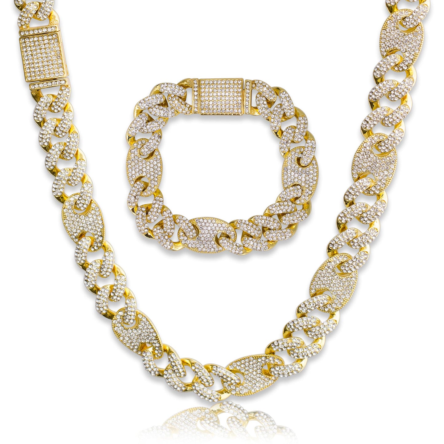 Mariner Cuban Link Chain & Bracelet - 15mm