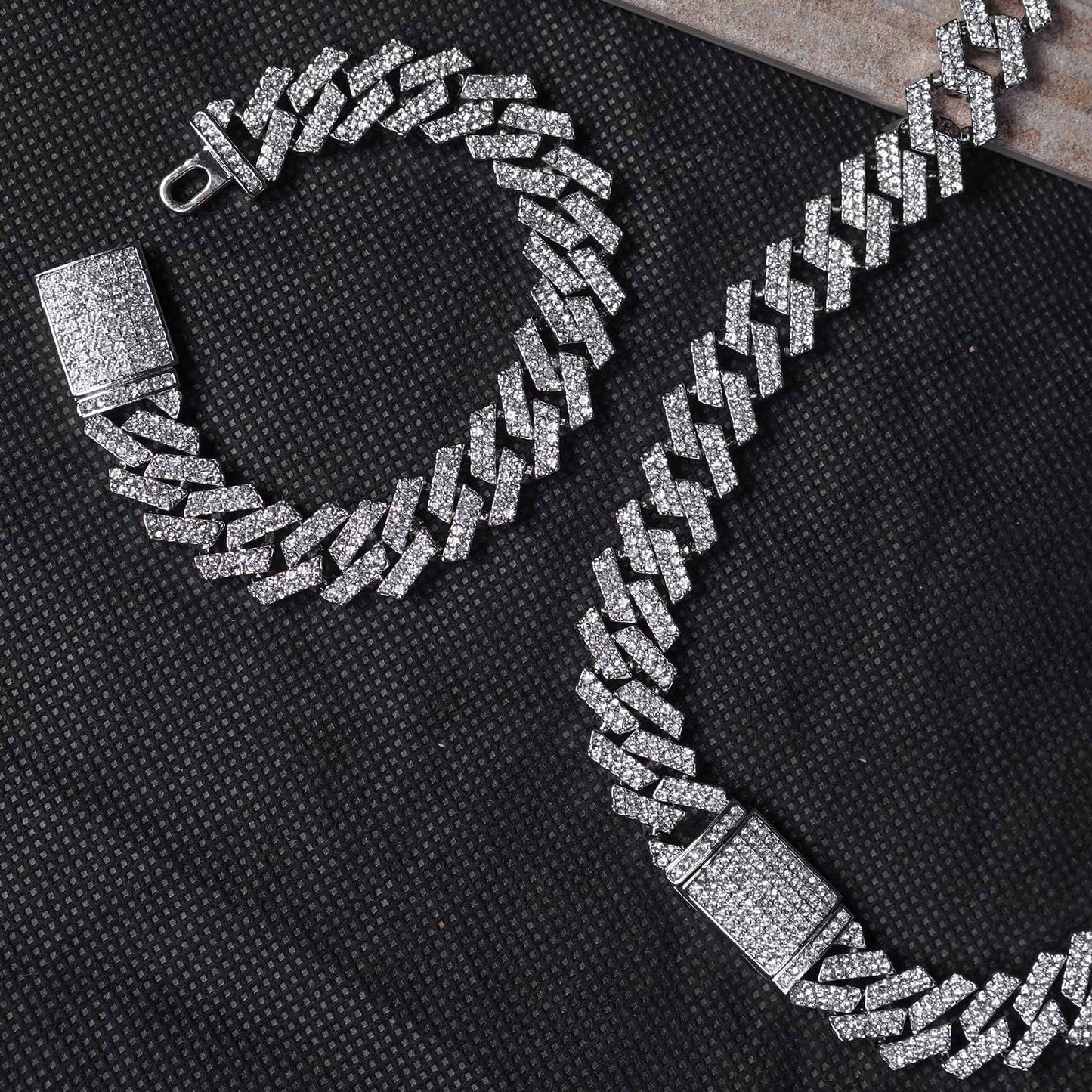 Iced Box Cuban Link Chain - 15mm