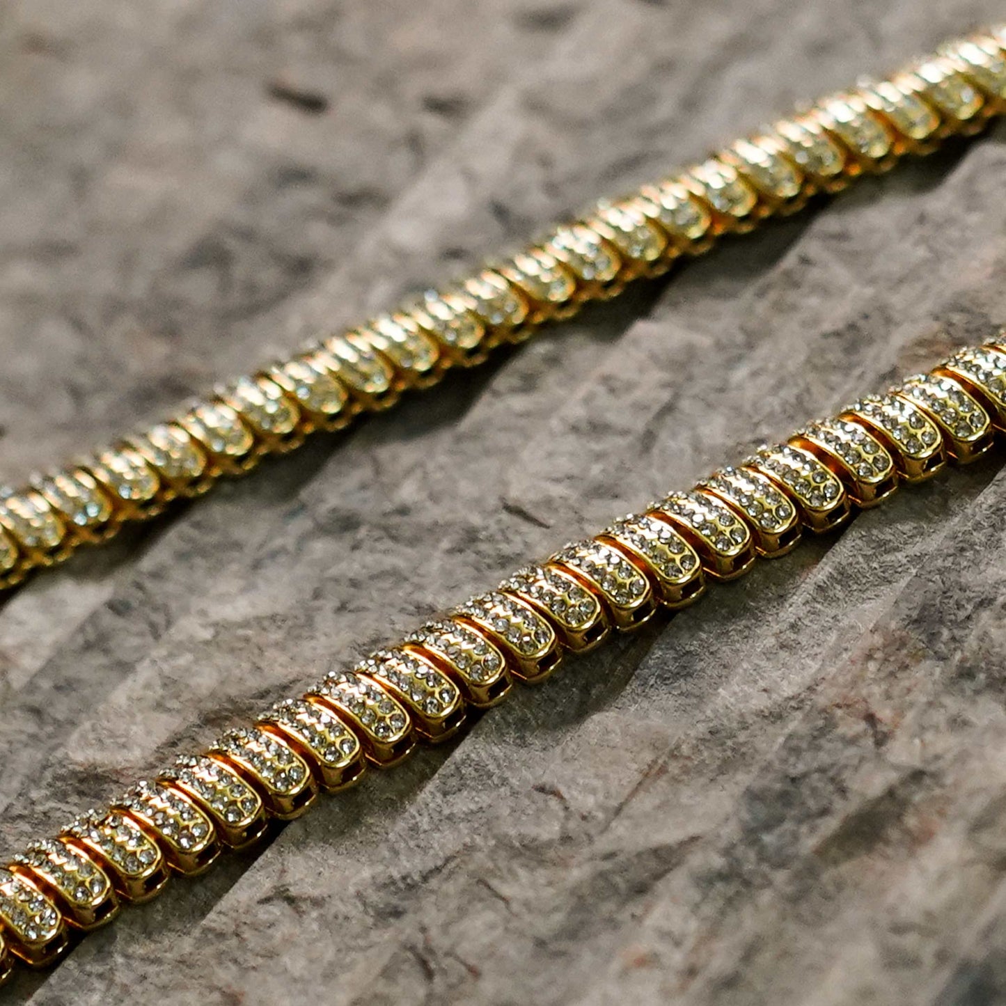 Iced Out Baguette Chain & Bracelet - 16mm