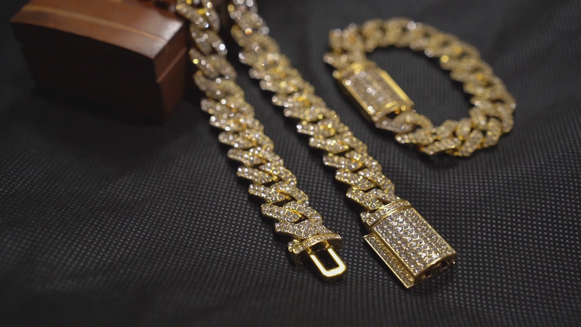 18mm Iced Out Bling Gold Plated Cuban Link Chain for Men & Women Hip Hop Jewelry